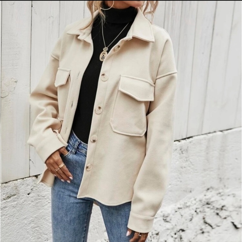 Cream Shacket - Picture 4 of 5